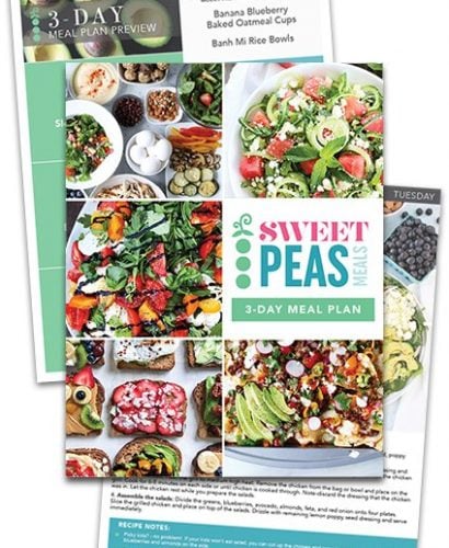 Sweet Peas Meals | easy, balanced meal plans for families