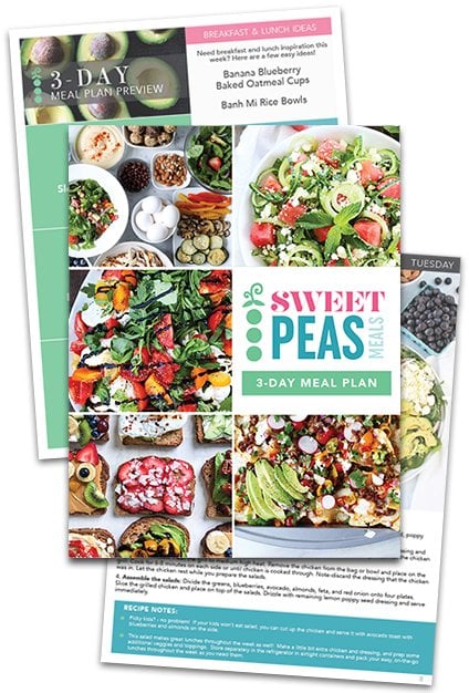 Sweet Peas Meals | easy, balanced meal plans for families