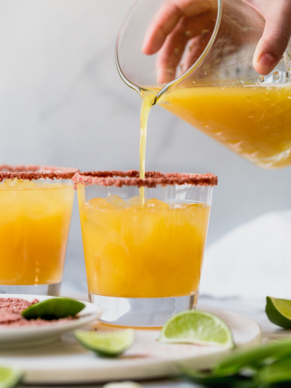 perfectly smoky & sweet, these smoky mango mezcal margaritas are the best way to give your margarita game a little flair! the deep smokiness of mezcal is the perfect pair for sweet mango juice. this smoky mango mezcal margarita recipe is easy to make, & even easier to drink...the only thing missing is chips & guac!