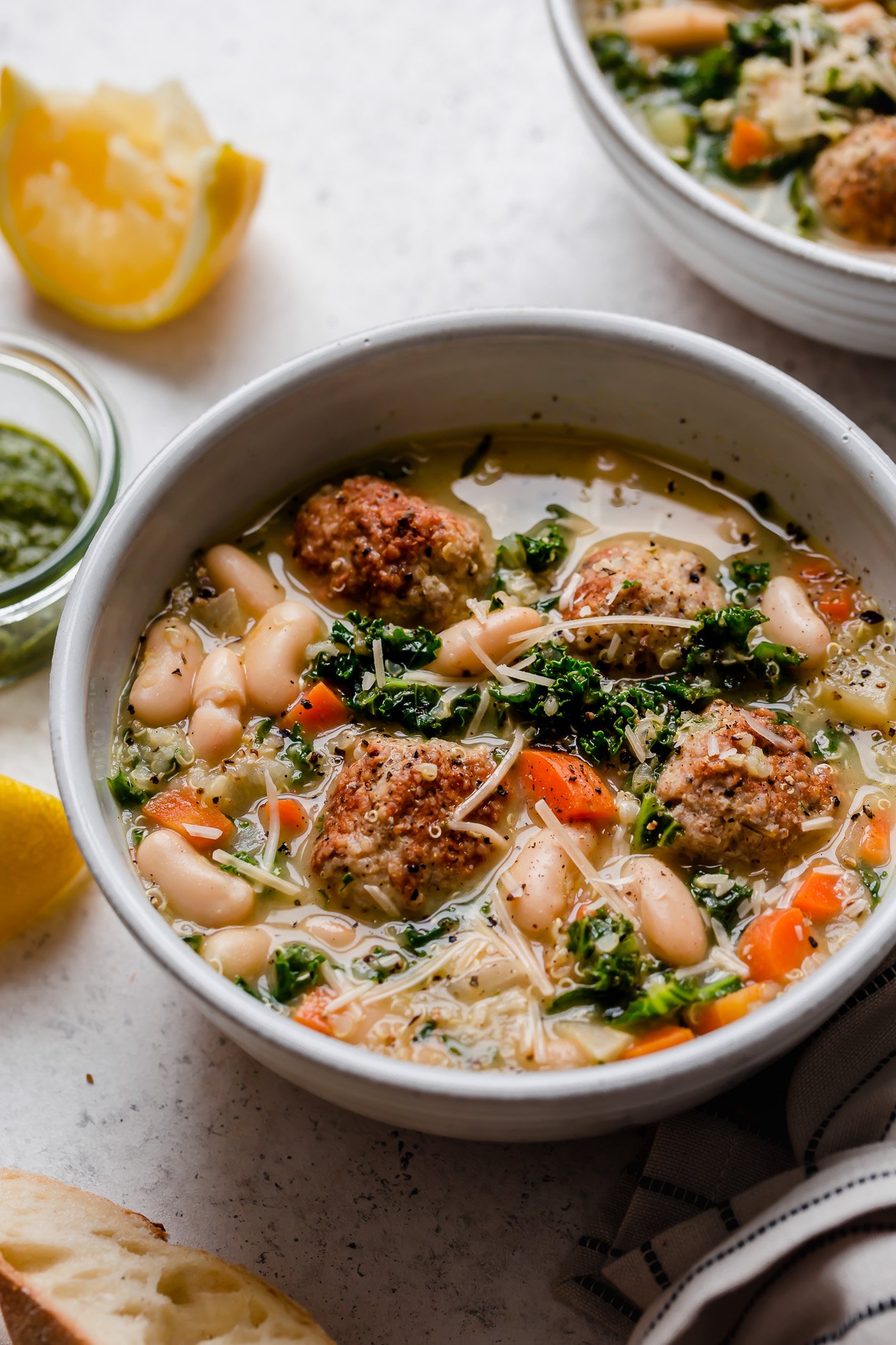 healthy italian wedding soup with chicken meatballs plays well with 