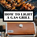 How to light a gas grill graphic with text overlay for Pinterest.