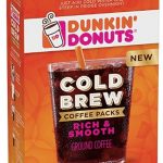 Dunkin' Donuts Cold Brew Coffee Packs Smooth & Rich Ground Coffee