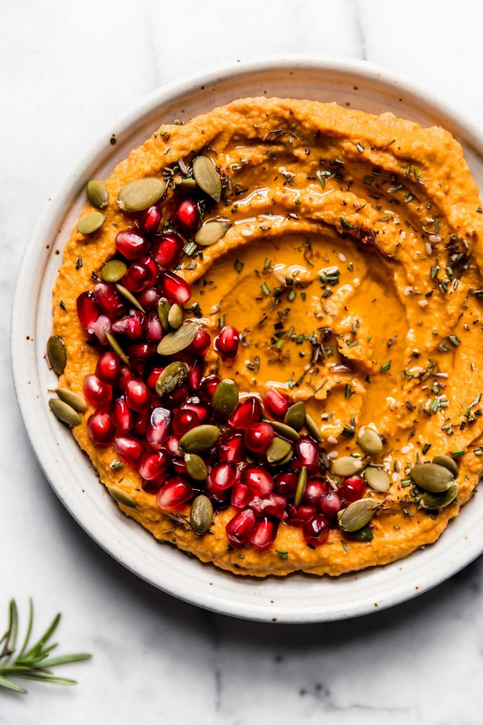 Creamy Pumpkin Hummus Recipe {10 ingredients} - Plays Well With Butter