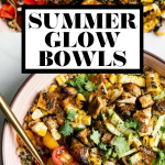 Glow Bowls with graphic text overlay for Pinterest.