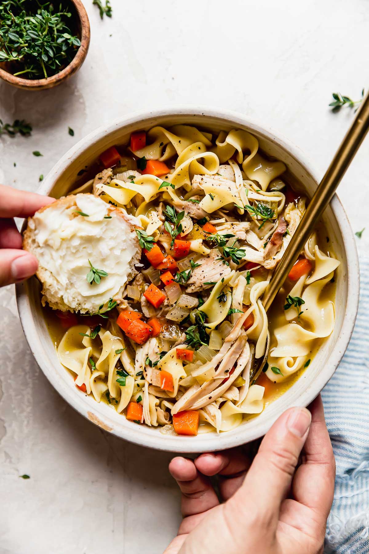 Slow Roasted Whole Chicken Soup - Coziest & Easiest Homemade Soup!!