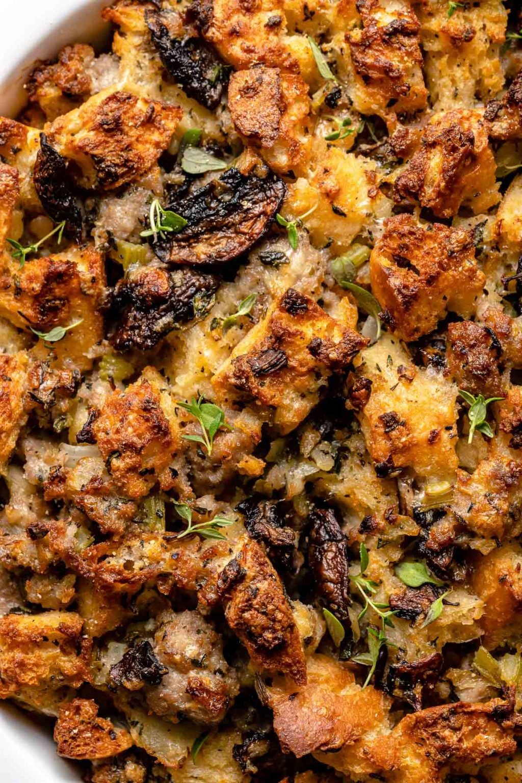 Best-Ever Sourdough Stuffing with Sausage & Mushrooms | PWWB