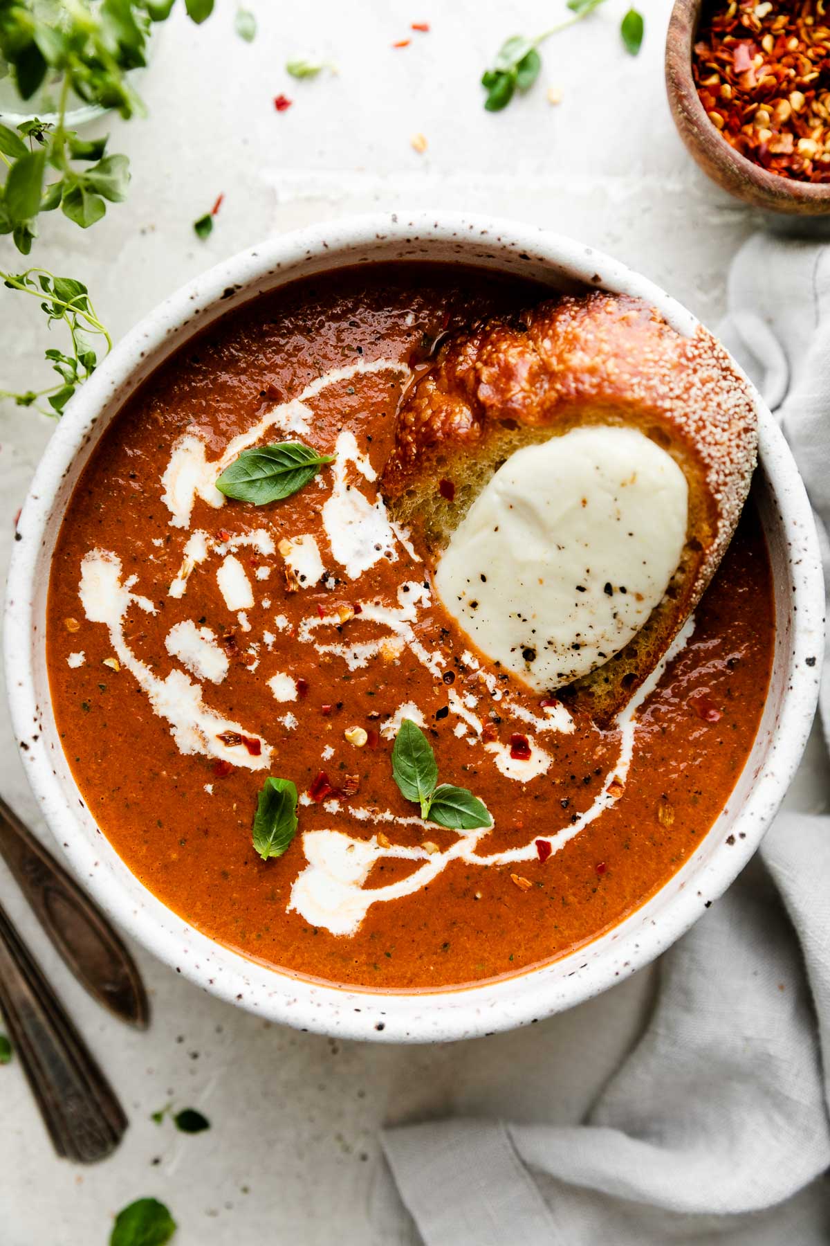 Roasted Tomato Soup with Fresh Tomatoes – A Simple Palate