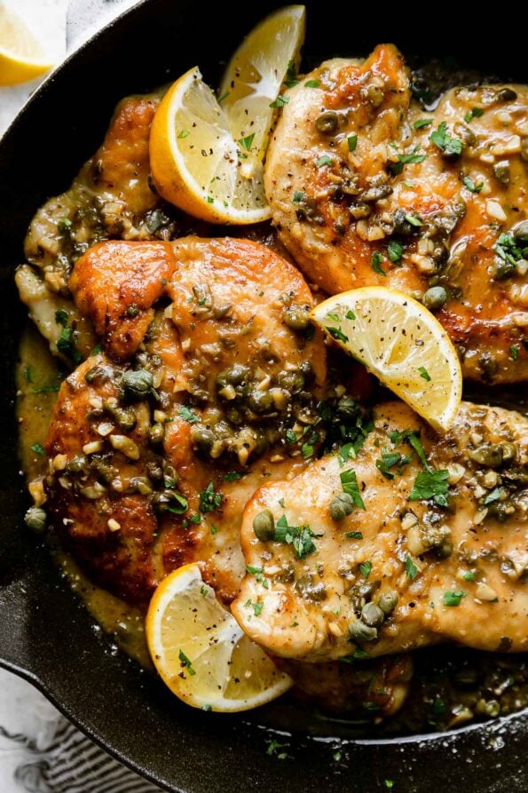Meyer Lemon Chicken Piccata (Easy, 30-Minutes!)| Plays Well With Butter