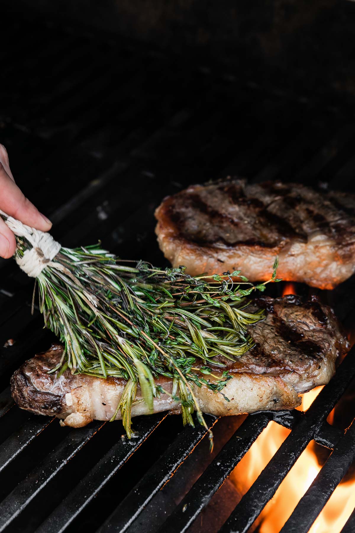 Seriously Perfect Grilled Steak (Butter Basted with an Herb Brush!)
