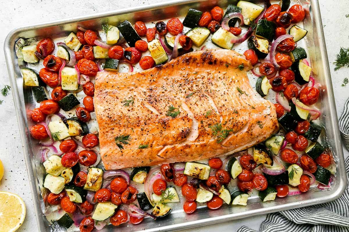 Oven Roasted Salmon with Pink Peppercorn Sauce - A Spicy Perspective