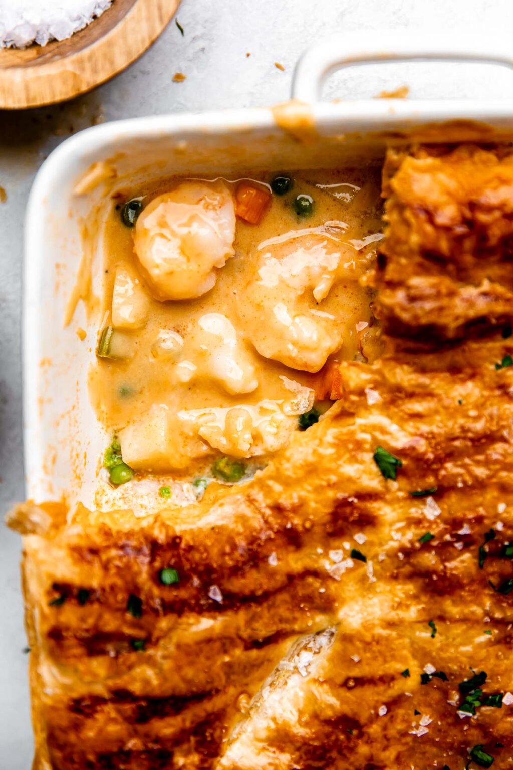 Seafood Pot Pie Plays Well With Butter