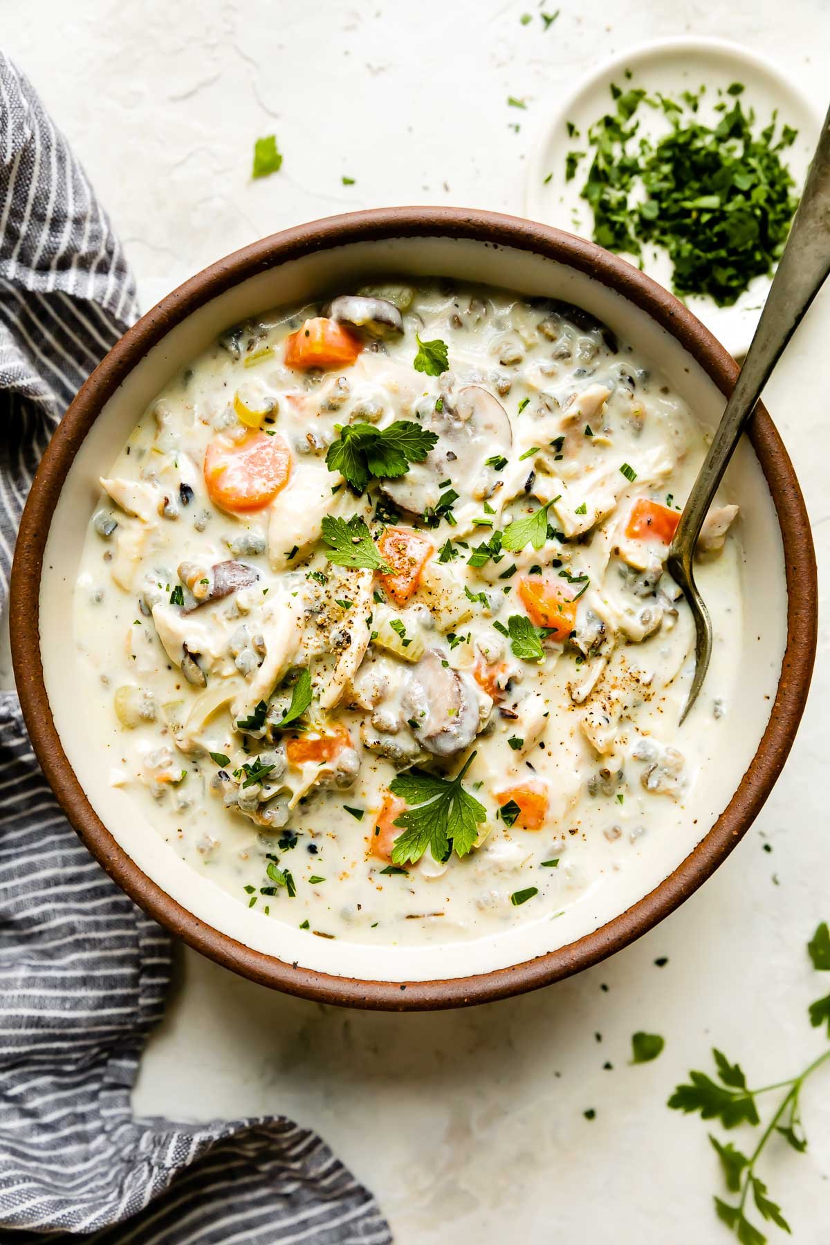 Quick & Easy Chicken and Wild Rice Soup | Plays Well With Butter