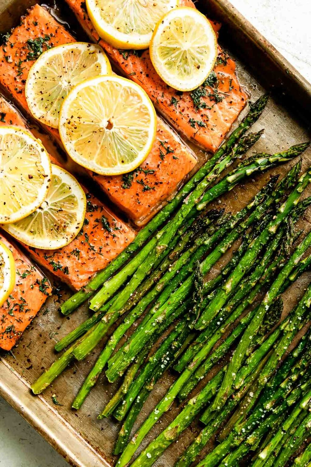 Sheet Pan Salmon and Asparagus with Crispy Potatoes | PWWB