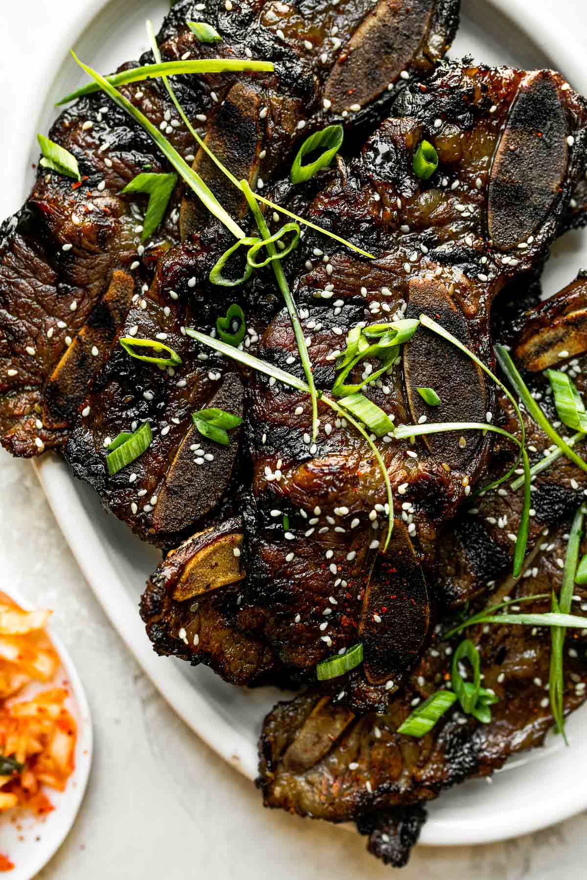 Grilled Beef Galbi (Korean-Style Marinated Short Ribs) Recipe