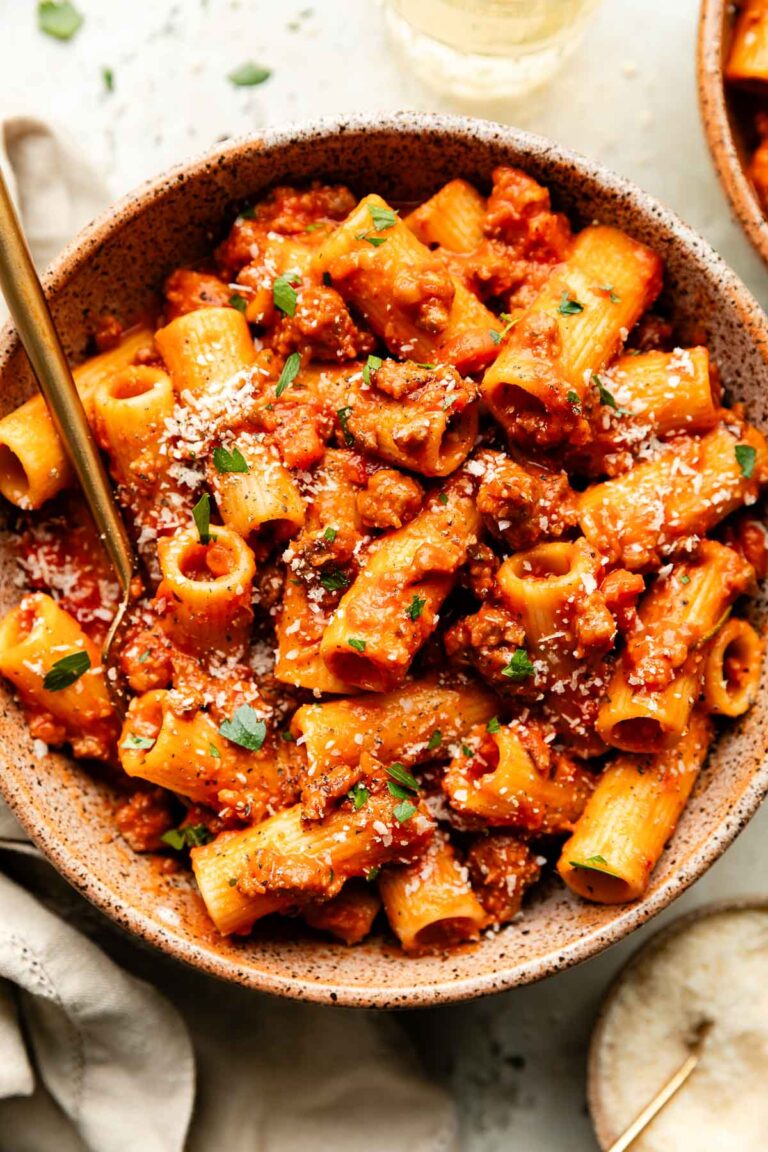 Slowly Simmered Italian Sausage Ragu (Stovetop & Slow Cooker)
