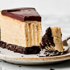 Light & Airy No-Bake Peanut Butter Cheesecake with Oreo Crust-image
