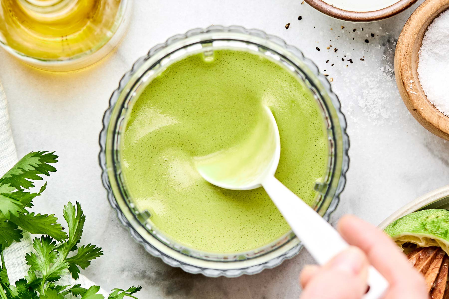 cilantro dressing recipe 5 Ingredient Vinaigrette Creamy Cilantro-Garlic Dressing