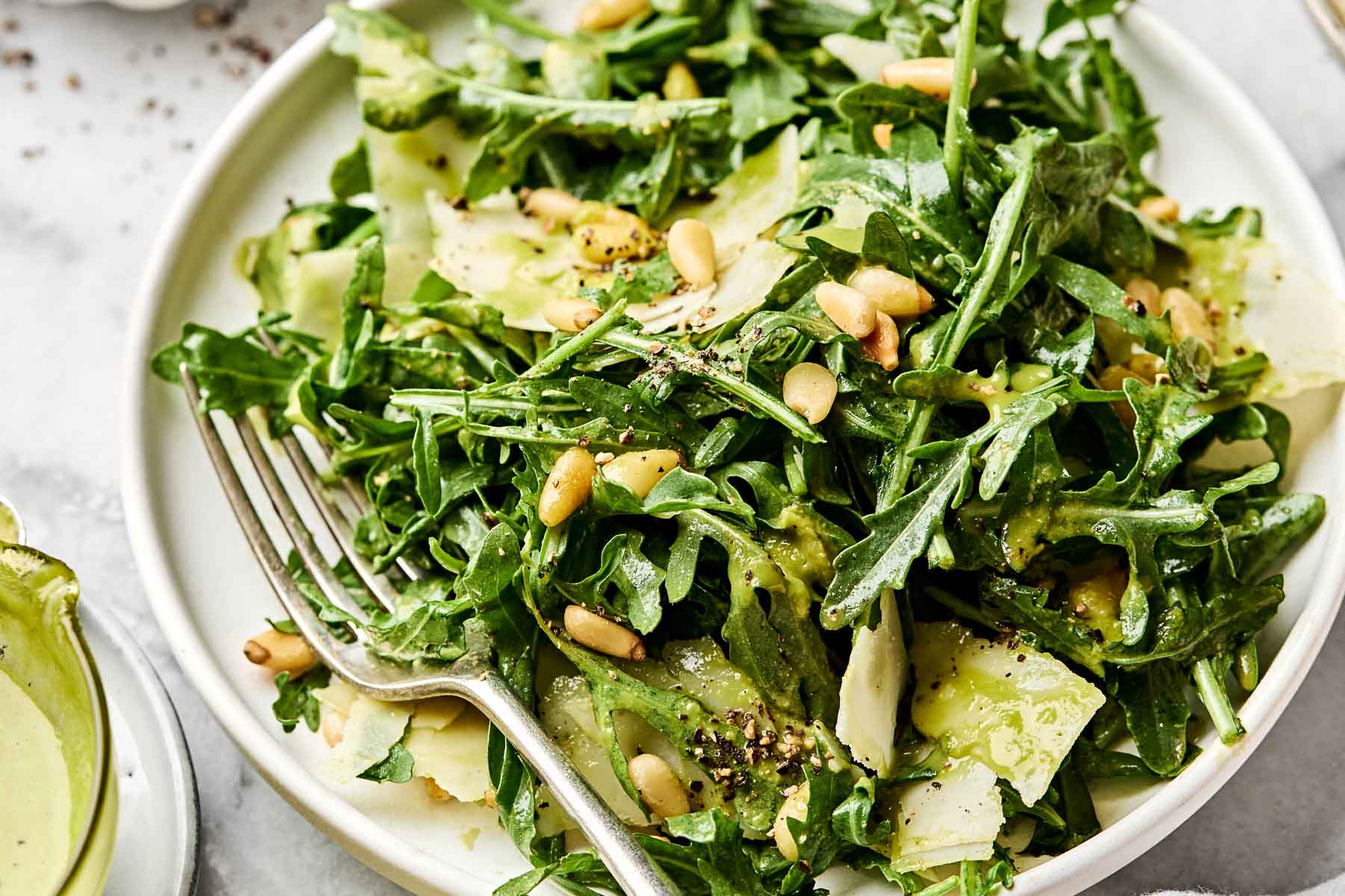 Everyday Arugula Salad with Lemon Basil Vinaigrette (15 Minutes)